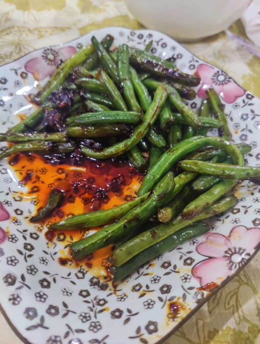 String beans with Oyster Sauce